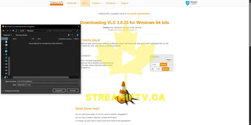 Étape 2 : Téléchargez VLC pour Windows